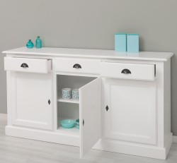 Bufet cu 3 usi, 3 sertare, BAS de la Studio Szel PS265BAS - Culoare_P004 - VOPSIT