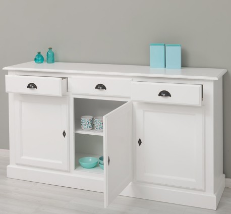 Bufet cu 3 usi, 3 sertare, BAS de la Studio Szel PS265BAS - Culoare_P004 - VOPSIT