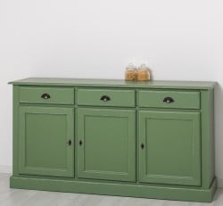 Bufet cu 3 usi, 3 sertare, BAS de la Studio Szel PS265BAS - Culoare Ext._P038A - Culoare Int._P023 - DUBLU COLOR
