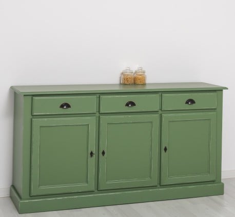 Bufet cu 3 usi, 3 sertare, BAS de la Studio Szel PS265BAS - Culoare Ext._P038A - Culoare Int._P023 - DUBLU COLOR
