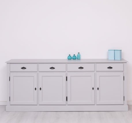 Bufet cu 4 usi, 4 sertare, BAS de la Studio Szel PS602BAS - Culoare_P010 - VOPSIT