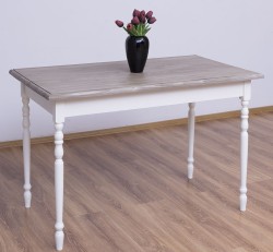 Masa cu picioare strunjite, dim. 120x70x78 de la Studio Szel PS660 - Culoare Top_P037 - Culoare Corp_P039A - DUBLU COLOR