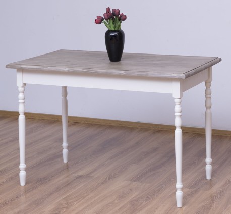 Masa cu picioare strunjite, dim. 120x70x78 de la Studio Szel PS660 - Culoare Top_P037 - Culoare Corp_P039A - DUBLU COLOR