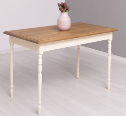 Masa cu picioare strunjite, dim. 120x70x78 de la Studio Szel PS660 - Culoare Top_P001 - Culoare Corp_P025 - DUBLU COLOR