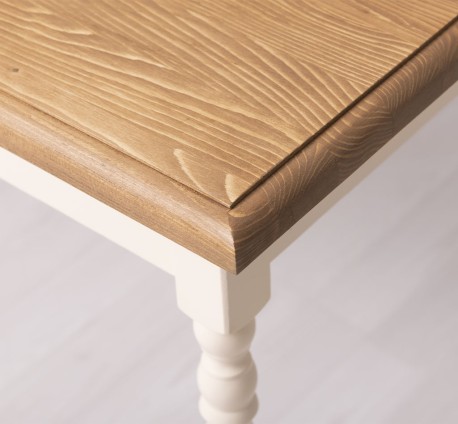 Masa cu picioare strunjite, dim. 120x70x78 de la Studio Szel PS660 - Culoare Top_P001 - Culoare Corp_P025 - DUBLU COLOR