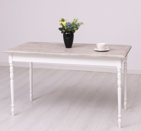 Masa cu picioare strunjite, dim. 140x70x78 de la Studio Szel PS660 - Culoare Top_P067 - Culoare Corp_P004 - DUBLU COLOR