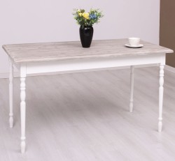 Masa cu picioare strunjite, dim. 140x70x78 de la Studio Szel PS660 - Culoare Top_P067 - Culoare Corp_P004 - DUBLU COLOR