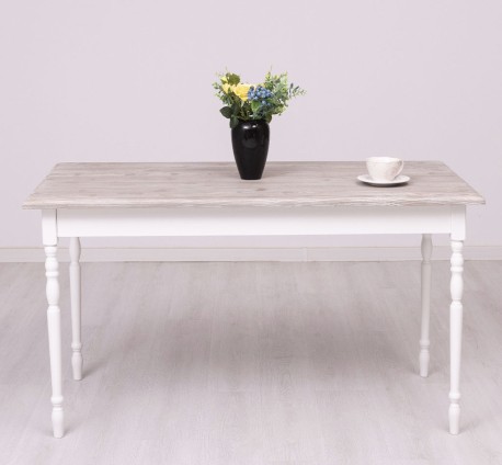 Masa cu picioare strunjite, dim. 140x70x78 de la Studio Szel PS660 - Culoare Top_P067 - Culoare Corp_P004 - DUBLU COLOR
