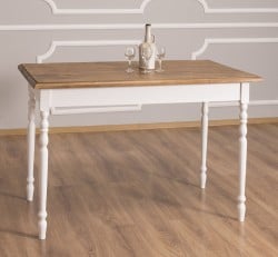 Masa cu picioare strunjite, dim. 140x70x78 de la Studio Szel PS660 - Culoare Top_P001 - Culoare Corp_P004 - DUBLU COLOR