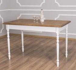 Masa cu picioare strunjite, dim. 140x70x78 de la Studio Szel PS660 - Culoare Top_P001 - Culoare Corp_P004 - DUBLU COLOR