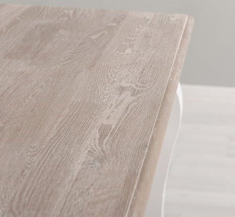Masa dining cu picioare curbate 180x90x78cm, blat stejar de la Studio Szel PS383 - Culoare Top_P067 - Culoare Corp_P004 - DUBLU COLOR