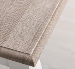 Masa dining cu picioare curbate 180x90x78cm, blat stejar de la Studio Szel PS383 - Culoare Top_P067 - Culoare Corp_P004 - DUBLU COLOR