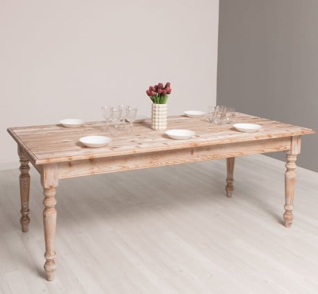 Masa de sufragerie cu picioare strunjite 160x90cm de la Studio Szel PS623 - Culoare_P071 - PERIAT ADANC