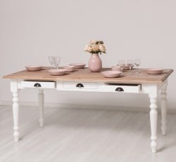 Masa dining 160x90cm de la Studio Szel PS45 - Culoare Top_P071 - Culoare Corp_P004 - DUBLU COLOR