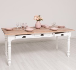 Masa dining 160x90cm de la Studio Szel PS45 - Culoare Top_P071 - Culoare Corp_P004 - DUBLU COLOR