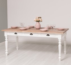 Masa dining 160x90cm de la Studio Szel PS45 - Culoare Top_P071 - Culoare Corp_P004 - DUBLU COLOR