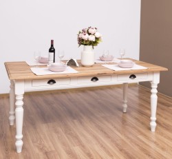 Masa dining 180x90cm, blat stejar de la Studio Szel PS45 - Culoare Top_P089 - Culoare Corp_P015 - DUBLU COLOR