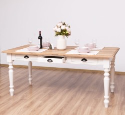 Masa dining 180x90cm, blat stejar de la Studio Szel PS45 - Culoare Top_P089 - Culoare Corp_P015 - DUBLU COLOR