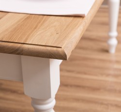 Masa dining 210x90cm, blat stejar de la Studio Szel PS45 - Culoare Top_P089 - Culoare Corp_P015 - DUBLU COLOR