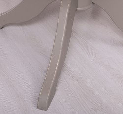 Masa cu picior central 120x120cm + 1 extensie de la Studio Szel PS228 - Culoare Top_P071 - Culoare Corp_P030A - DUBLU COLOR