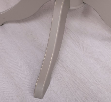 Masa cu picior central 120x120cm + 1 extensie de la Studio Szel PS228 - Culoare Top_P071 - Culoare Corp_P030A - DUBLU COLOR