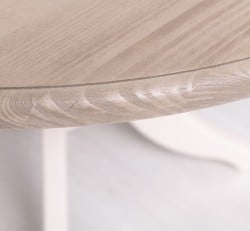 Masa cu picior central 120x120cm + 1 extensie de la Studio Szel PS228 - Culoare Top_P037 - Culoare Corp_P015A - DUBLU COLOR