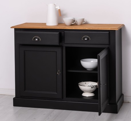 Bufet cu 2 usi, 2 sertare, BAS de la Studio Szel PS264BAS - Culoare Top_P002 - Culoare Corp_P003 - DUBLU COLOR