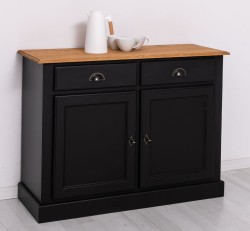 Bufet cu 2 usi, 2 sertare, BAS de la Studio Szel PS264BAS - Culoare Top_P002 - Culoare Corp_P003 - DUBLU COLOR