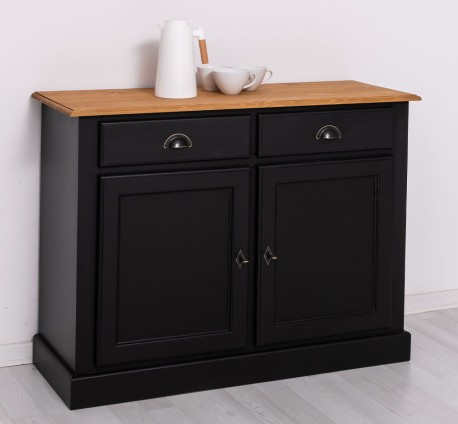 Bufet cu 2 usi, 2 sertare, BAS de la Studio Szel PS264BAS - Culoare Top_P002 - Culoare Corp_P003 - DUBLU COLOR