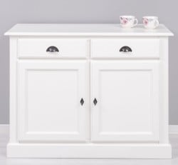 Bufet cu 2 usi, 2 sertare, BAS de la Studio Szel PS264BAS - Culoare Ext._P039A / Culoare Int._P001 - DUBLU COLOR