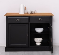 Bufet cu 2 usi, 2 sertare, BAS de la Studio Szel PS264BAS - Culoare Top_P002 - Culoare Corp_P003 - DUBLU COLOR