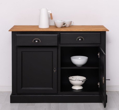 Bufet cu 2 usi, 2 sertare, BAS de la Studio Szel PS264BAS - Culoare Top_P002 - Culoare Corp_P003 - DUBLU COLOR