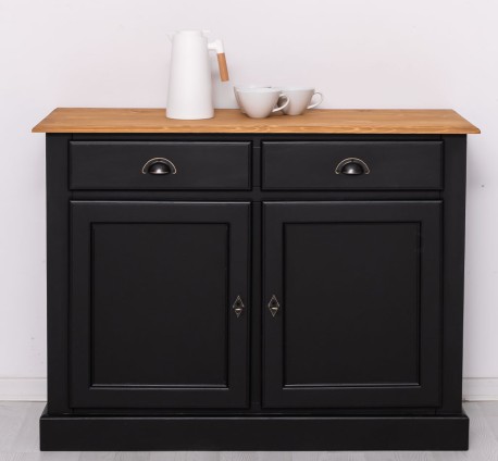 Bufet cu 2 usi, 2 sertare, BAS de la Studio Szel PS264BAS - Culoare Top_P002 - Culoare Corp_P003 - DUBLU COLOR