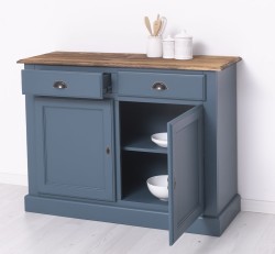 Bufet cu 2 usi, 2 sertare, BAS de la Studio Szel PS264BAS - Culoare Top_P064 - Culoare Corp_P051 - DUBLU COLOR
