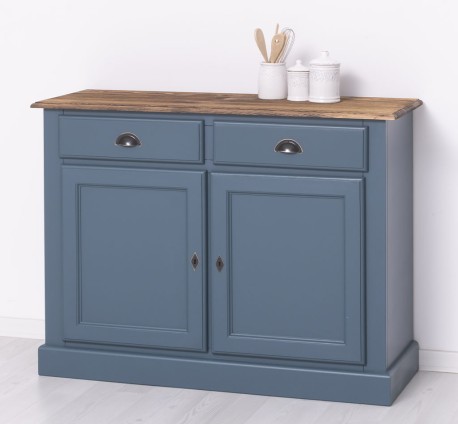 Bufet cu 2 usi, 2 sertare, BAS de la Studio Szel PS264BAS - Culoare Top_P064 - Culoare Corp_P051 - DUBLU COLOR