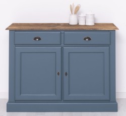 Bufet cu 2 usi, 2 sertare, BAS de la Studio Szel PS264BAS - Culoare Top_P064 - Culoare Corp_P051 - DUBLU COLOR