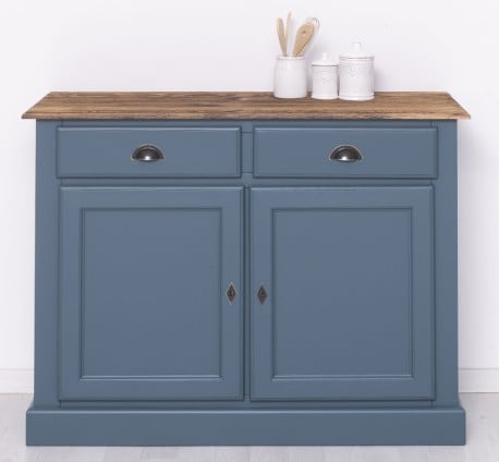 Bufet cu 2 usi, 2 sertare, BAS de la Studio Szel PS264BAS - Culoare Top_P064 - Culoare Corp_P051 - DUBLU COLOR