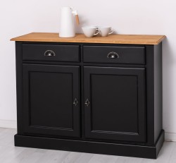 Bufet cu 2 usi, 2 sertare, BAS de la Studio Szel PS264BAS - Culoare Top_P002 - Culoare Corp_P003 - DUBLU COLOR