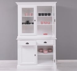 Bufet cu 2 usi, 2 sertare BAS + 2 usi sticla SUP de la Studio Szel PS264BAS+SUP - Culoare_P004 - VOPSIT