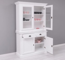 Bufet cu 2 usi, 2 sertare BAS + 2 usi sticla SUP de la Studio Szel PS264BAS+SUP - Culoare_P004 - VOPSIT
