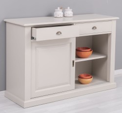 Bufet cu 2 usi glisante, 2 sertare, BAS de la Studio Szel PS171 - Culoare_P024A - VOPSIT ANTICHIZAT