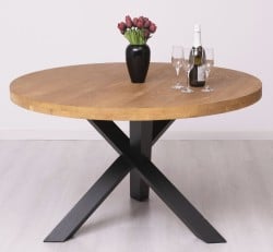 Masa rotunda cu picior XY de la Studio Szel PS677 - Culoare Top_P002 - Culoare Corp_P003 - DUBLU COLOR