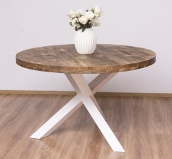 Masa rotunda cu picior XY de la Studio Szel PS677 - Culoare Top_P064 - Culoare Corp_P004 - DUBLU COLOR