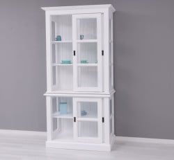 Vitrina cu 2 usi sticla glisante BAS + 2 usi mari sticla glisante SUP de la Studio Szel PS595BAS+SUP - Culoare_P030++P004A - 2 STRATURI DE CULORI ANTIHCIZAT