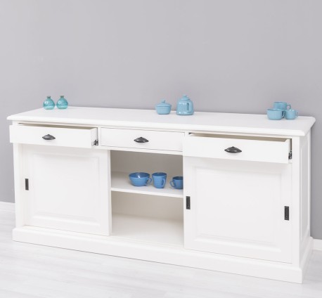 Bufet cu 3 usi glisante, 3 sertare, BAS de la Studio Szel PS10BAS - Culoare_P039 - VOPSIT