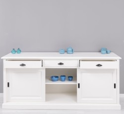 Bufet cu 3 usi glisante, 3 sertare, BAS de la Studio Szel PS10BAS - Culoare_P039 - VOPSIT