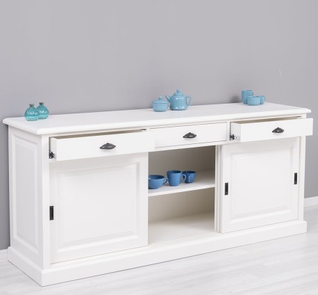 Bufet cu 3 usi glisante, 3 sertare, BAS de la Studio Szel PS10BAS - Culoare_P039 - VOPSIT