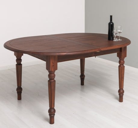 Masa ovala extensibila 180/220cm, blat stejar de la Studio Szel PS524 - Culoare_P081 - LACUIT & VOPSIT