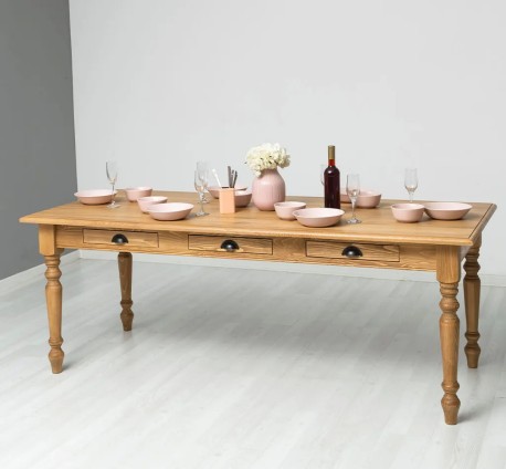 Masa dining 160x90cm, blat stejar de la Studio Szel PS45-160 - Culoare P001 - CERUIT