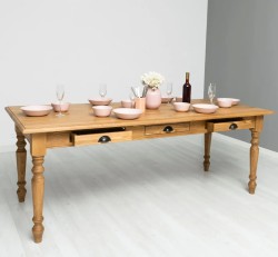 Masa dining 180x90cm, blat stejar de la Studio Szel PS45-160 - Culoare P001 - CERUIT